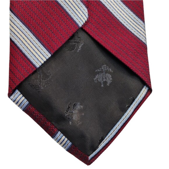 Brooks Brothers Red and Blue Silk Striped Tie 59 inches - Picture 9 of 11